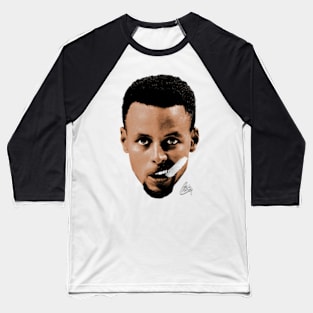 Stephen Curry Big Face Baseball T-Shirt